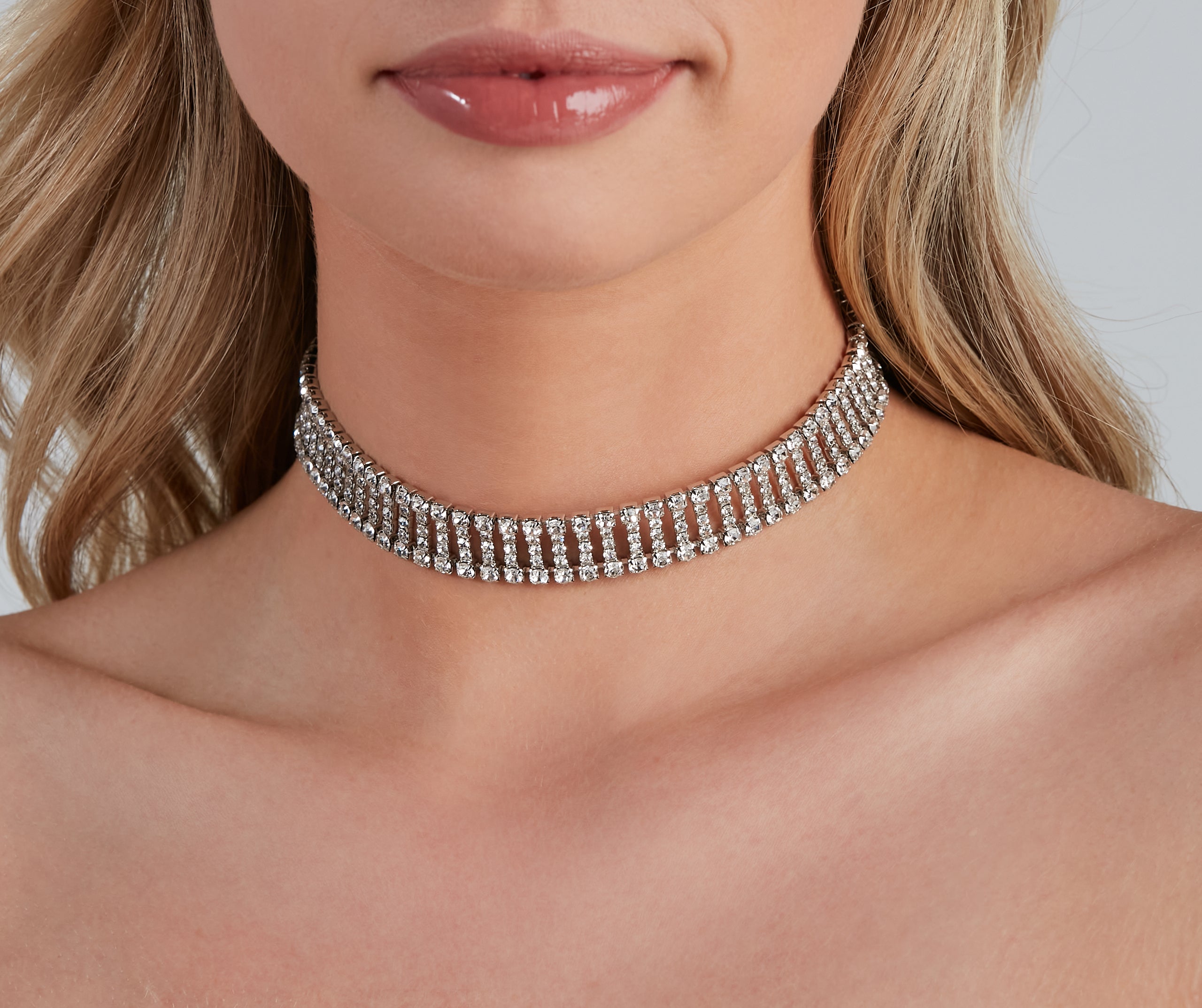 One of A Kind Rhinestone Choker