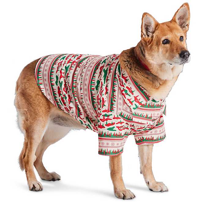 Magellan Outdoors Laguna Madre Holiday Dog Shirt