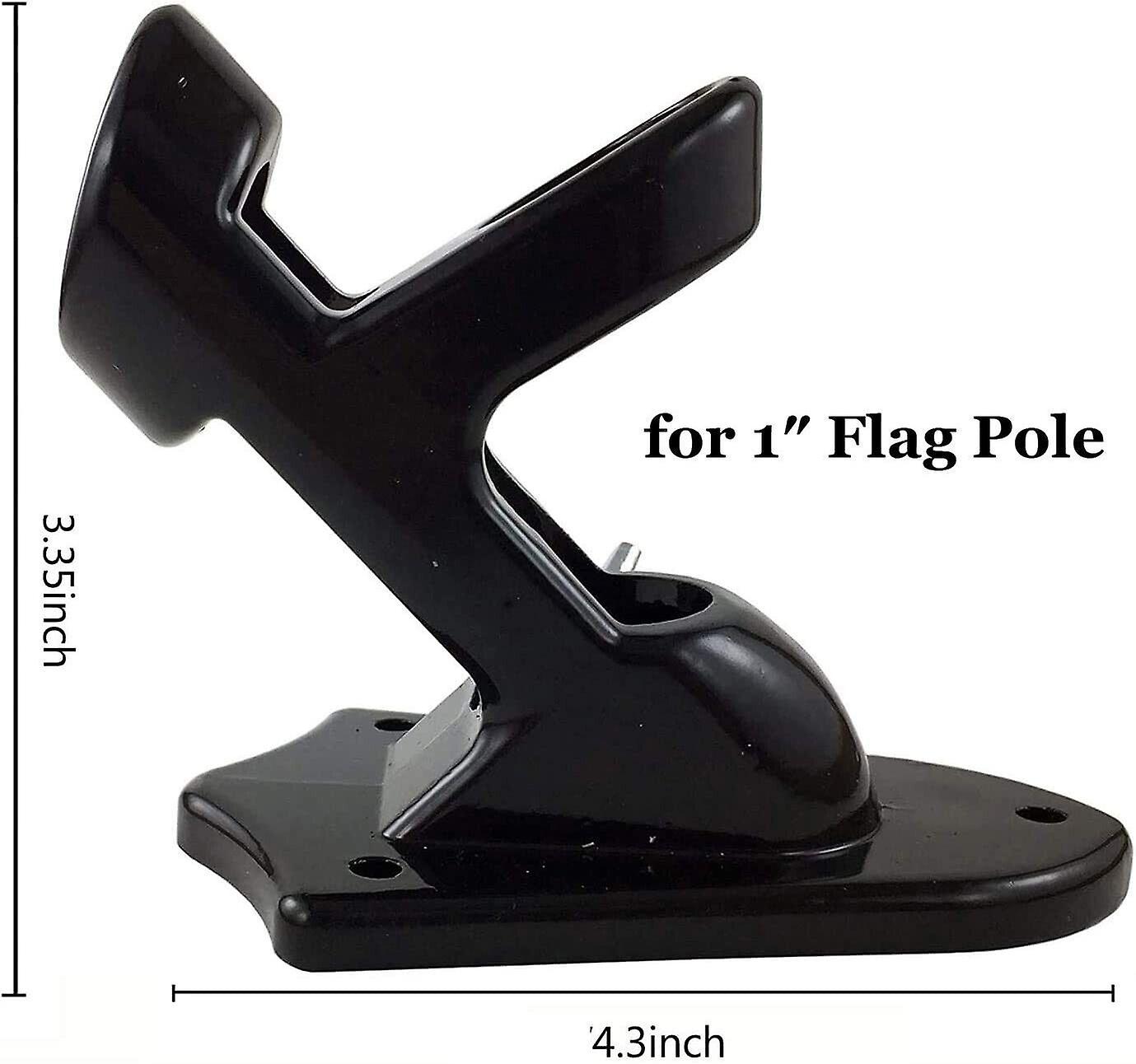 Flag Pole Holder Mount 1'' Two-position Metal Mounting Bracket For House