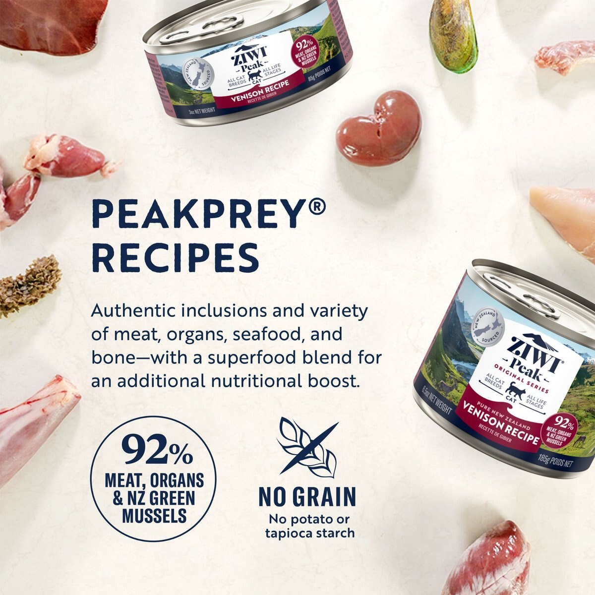 Ziwi Peak Venison Recipe Canned Cat Food