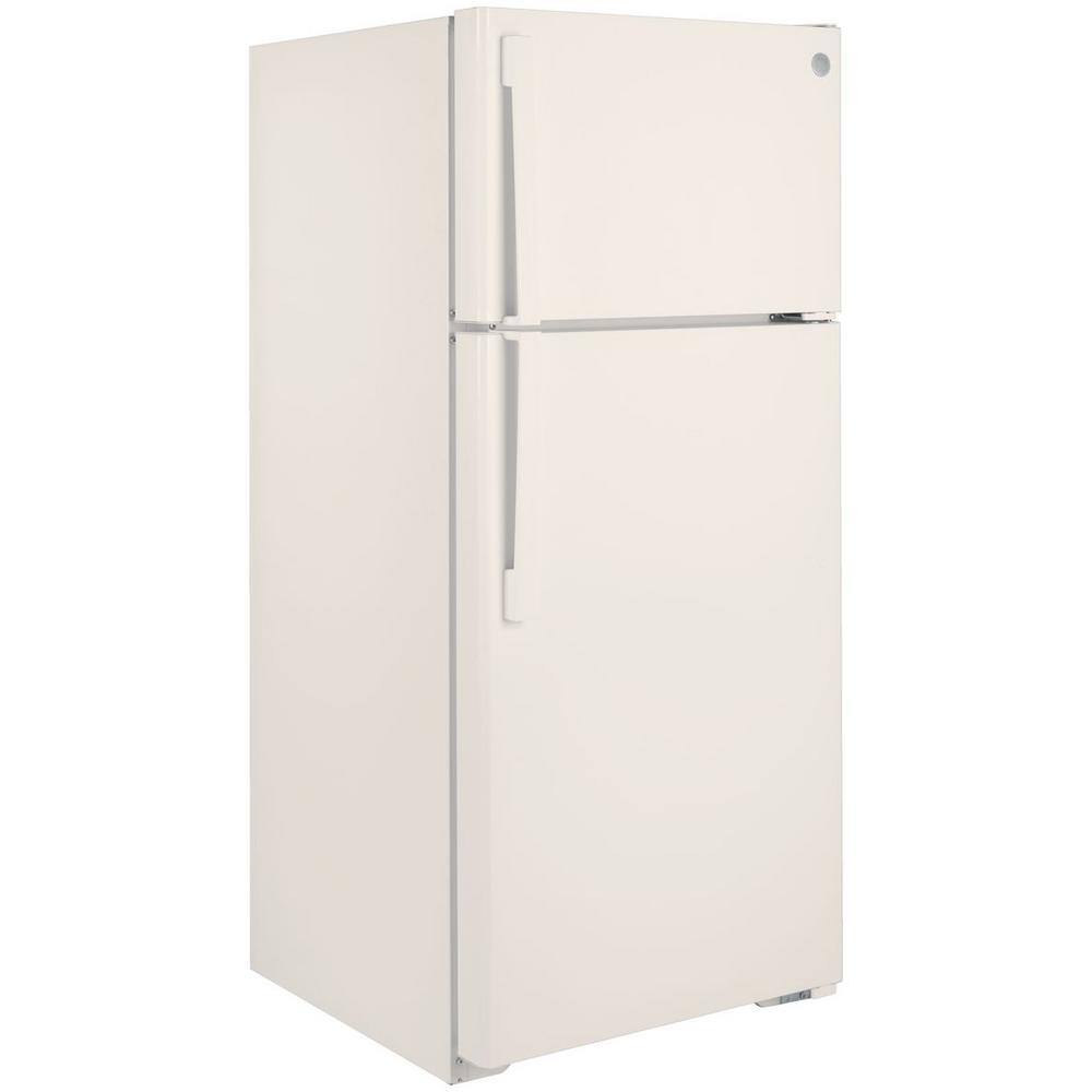 GE 16.6 cu. ft. Top Freezer Refrigerator in Bisque ENERGY STAR GTE17DTNRCC