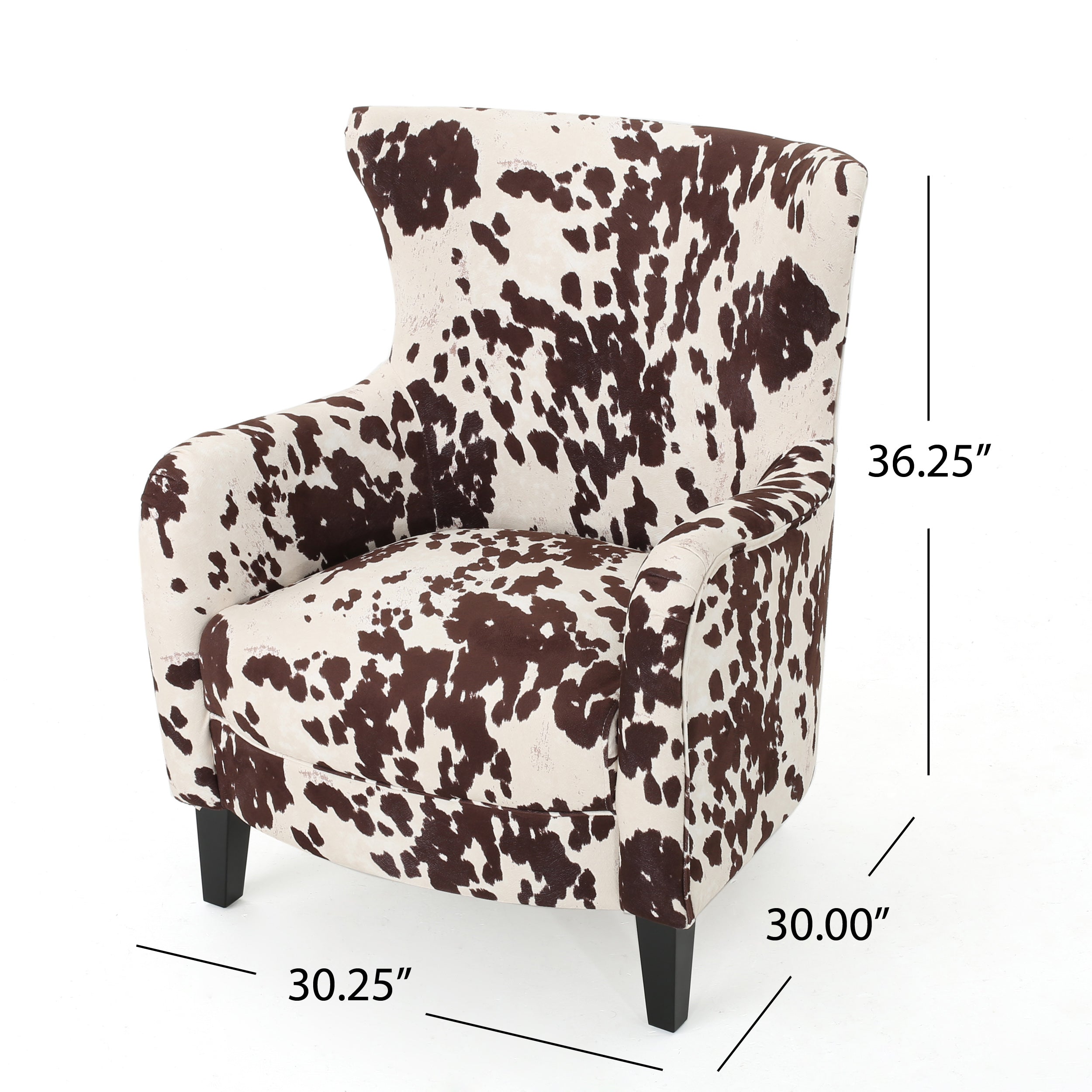 Analy Classic Milk Cow New Velvet Club Chair