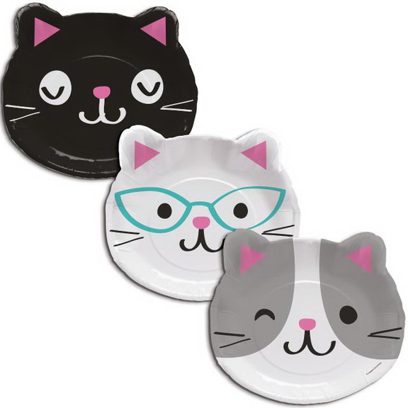 Creative Converting 328704 Purr Fect Party Shaped ...