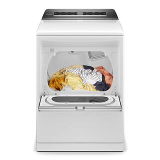 Whirlpool 7.4 cu. ft. 240-Volt Smart White Electric Dryer with AccuDry System and Steam Refresh ENERGY STAR WED7120HW