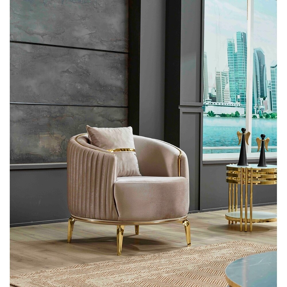 Fazli Square Arm 3 piece Living Room Set
