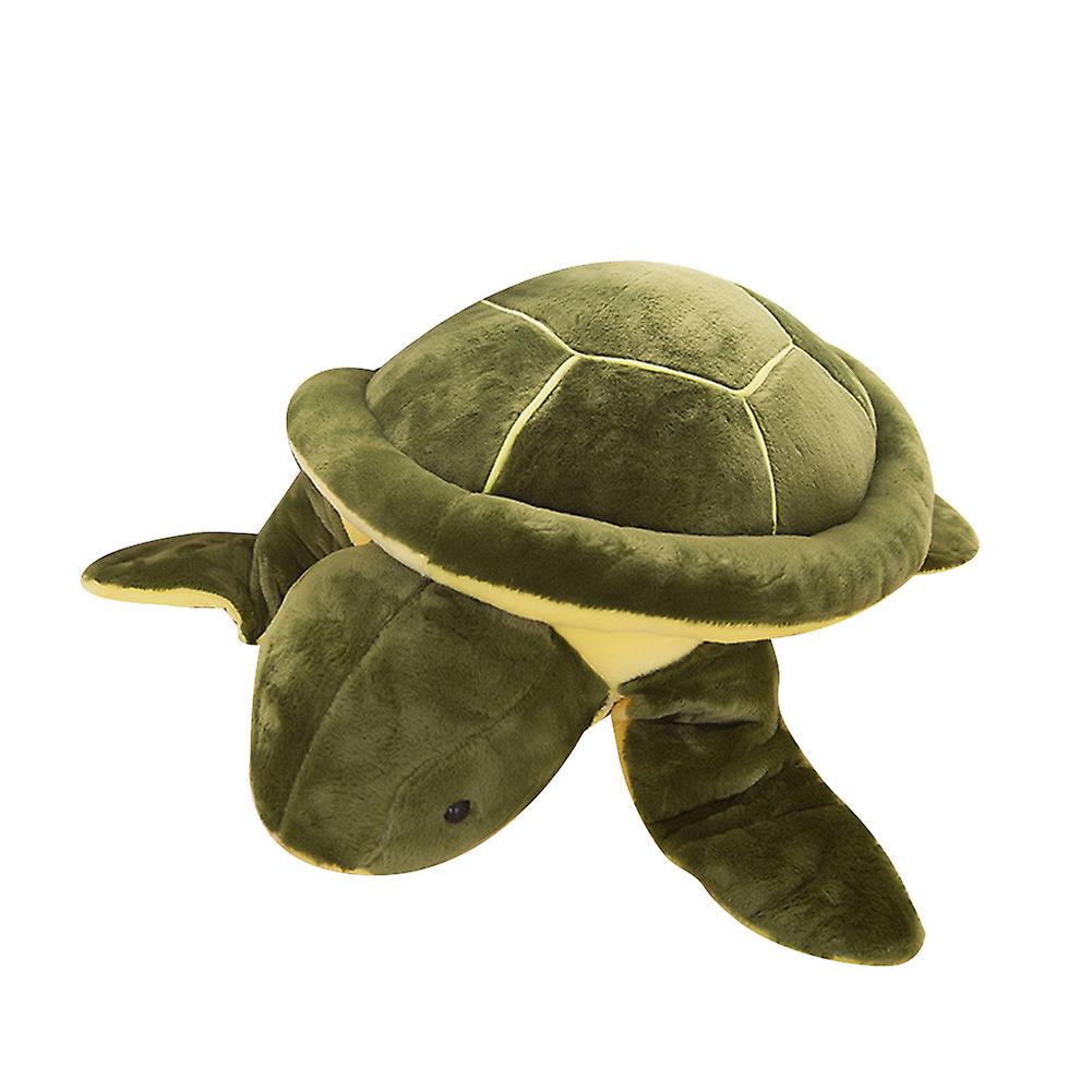 Turtle Plush Toy Turtle Doll Pillow Cushion Nap Pillow Sofa Pillow Home Office Children Room Decoration Green 25cm