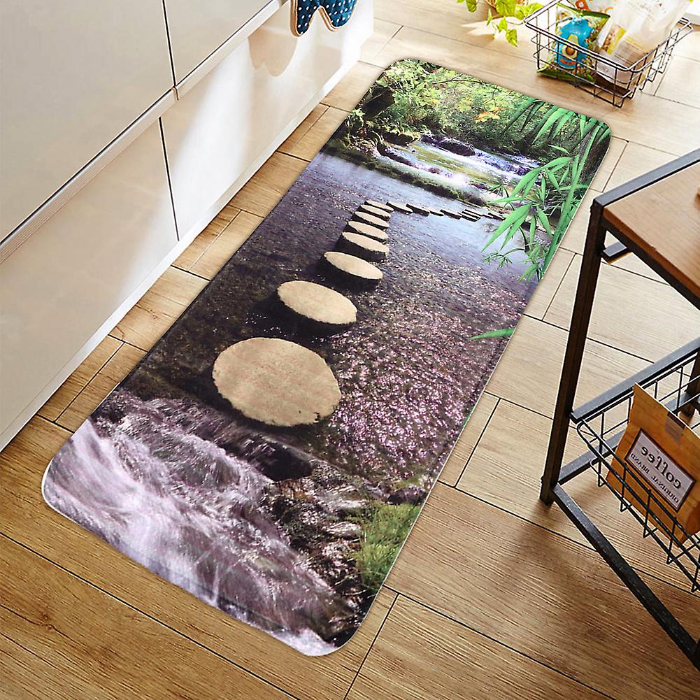 Bath Rug Household Bathroom Non-slip Mat Rugs Soft Absorbent Floor Mat Carpet  For Tub Shower Bath Room[60*180cm]