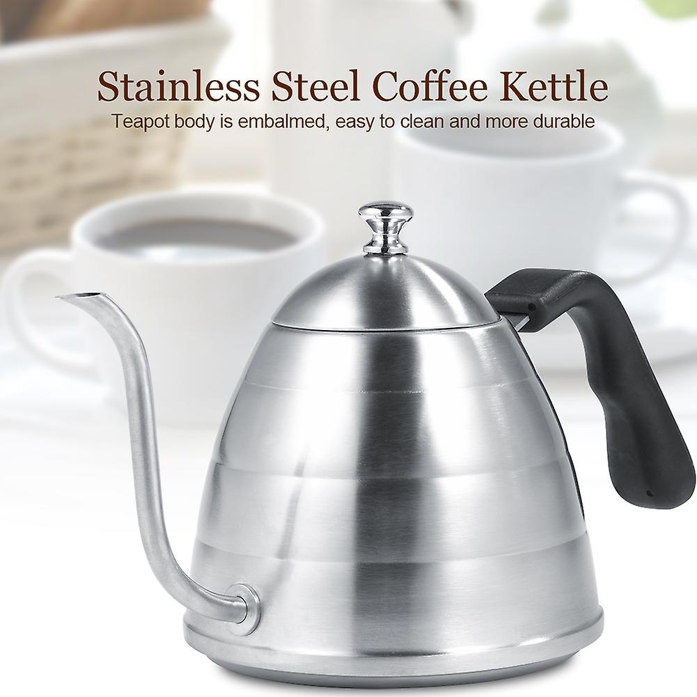 900ml 304 Stainless Steel Pour Over Coffee Gooseneck Kettle Teapot For Home Cafe Matte Surface