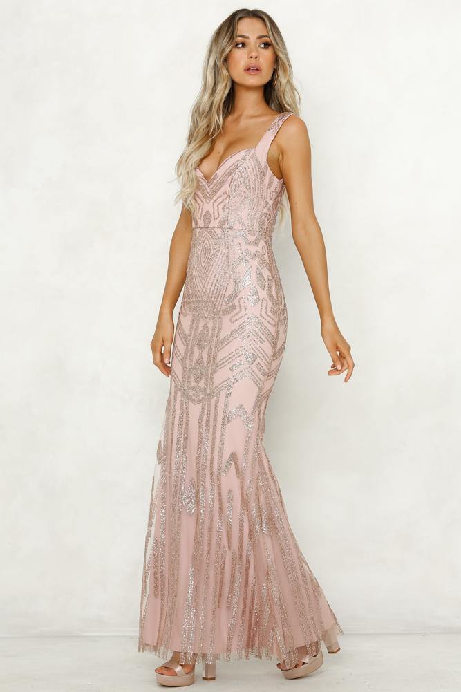 Look At The Stars Maxi Dress Bronze