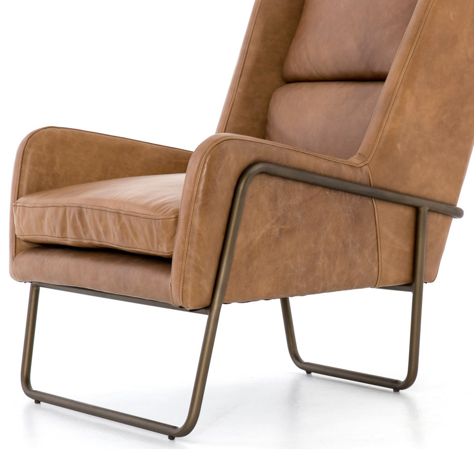 Geoffery Patina Copper Chair   Industrial   Armchairs And Accent Chairs   by Virgil Stanis Design  Houzz