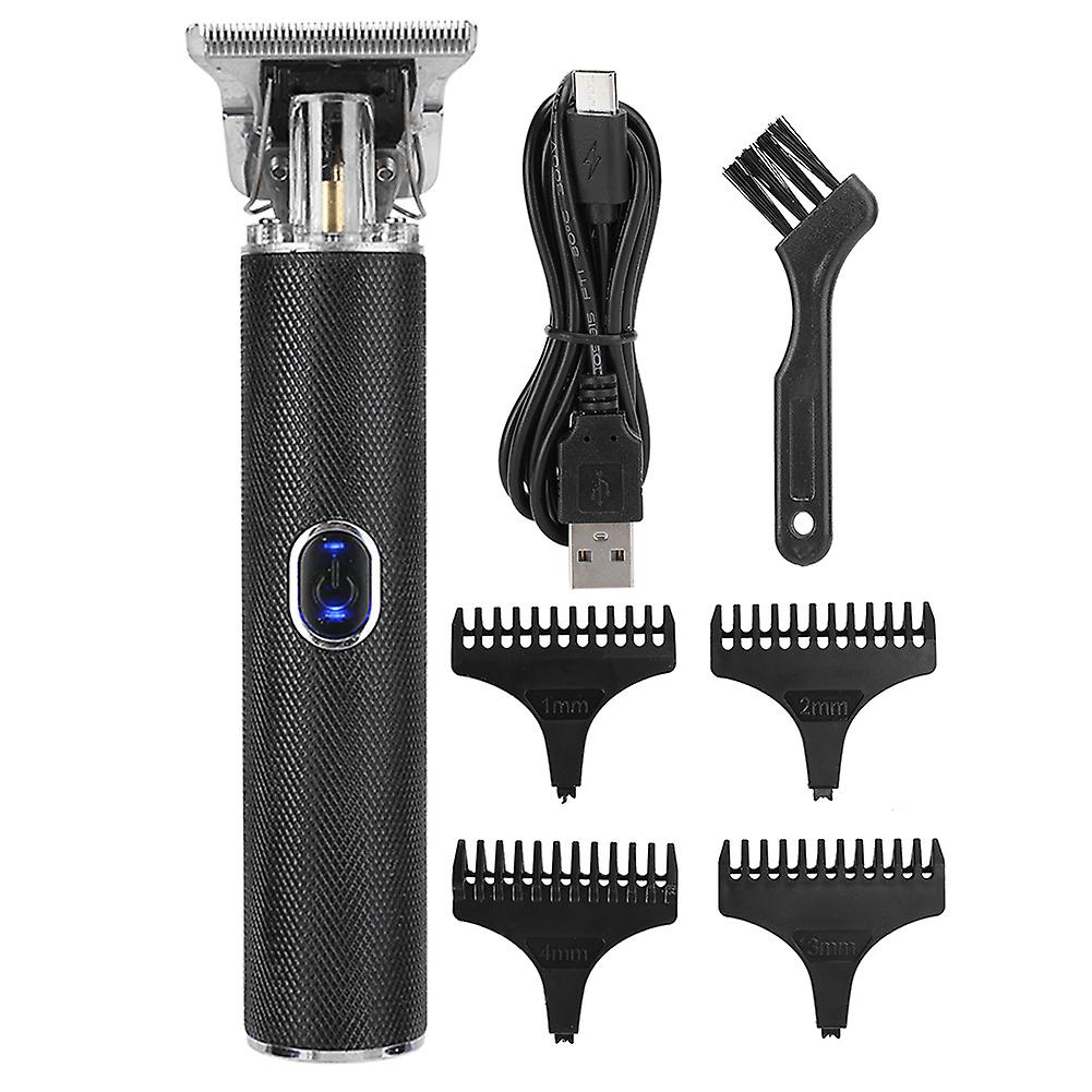 Professional Electric Hair Clipper Rechargeable Adjustable Hair Cutting Machine  Hair Trimmerblack