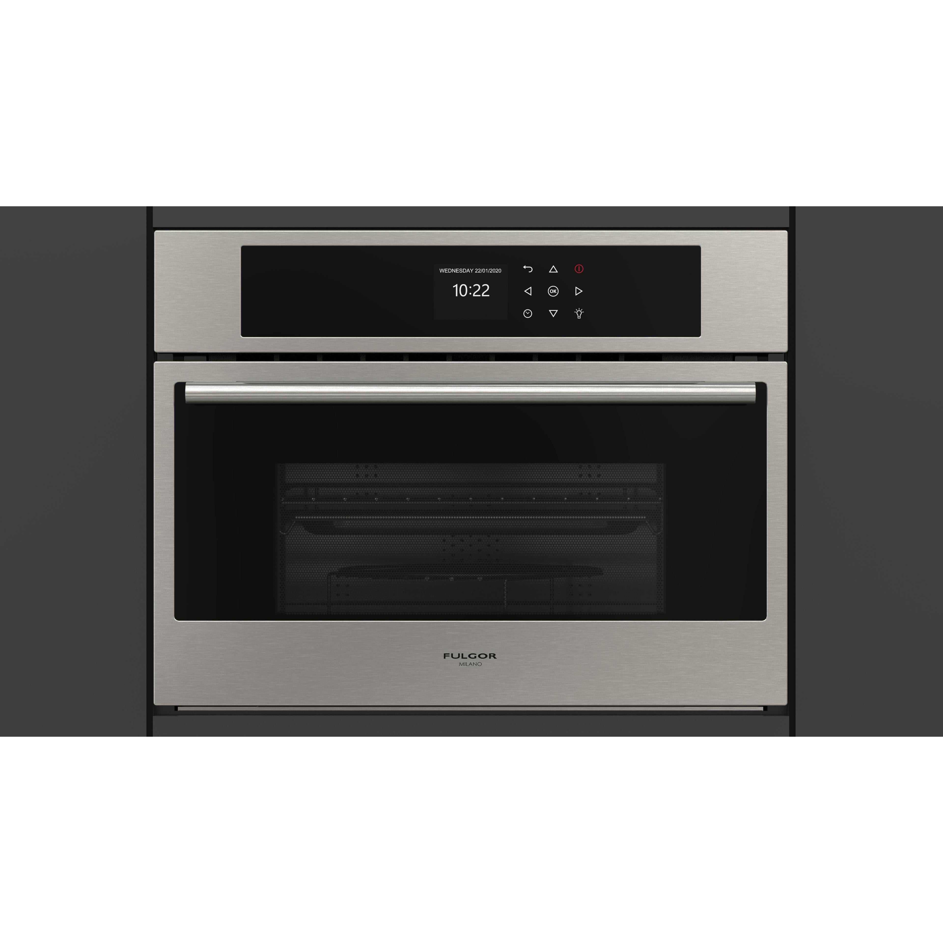 Fulgor Milano 24-inch, 1.2 cu.ft. Built-in Speed Oven with True Convection Technology F7DSPD24S1