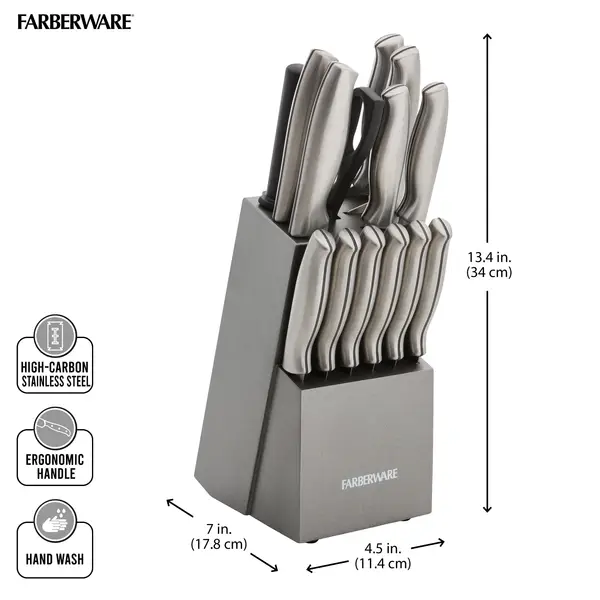 Farberware 15-Piece Stamped Stainless Steel Cutlery Set