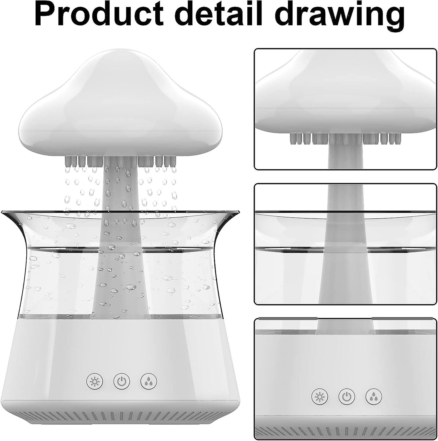 Cloud Humidifier， Essential Oil Diffuser With 7 Colours Led Lights， Nano Mist Diffuser And Humidifier For Large Rooms， Children's Room And Home