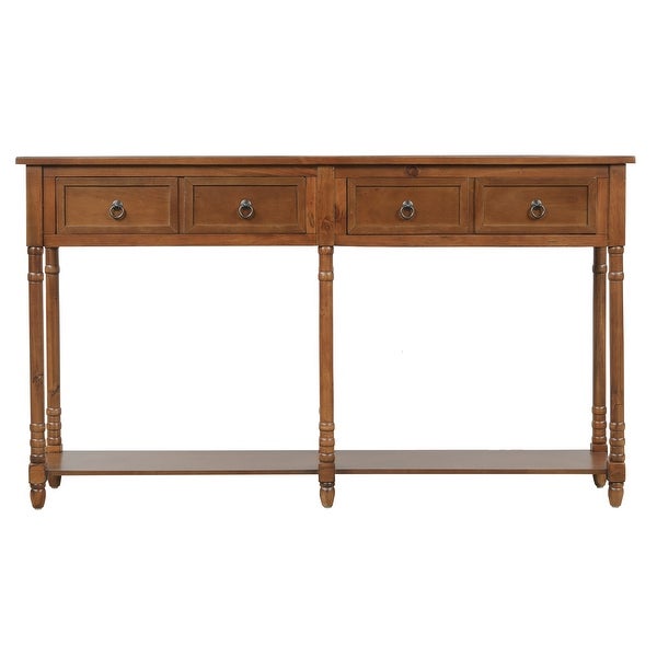 Console Table with Drawers and Long Shelf Rectangular