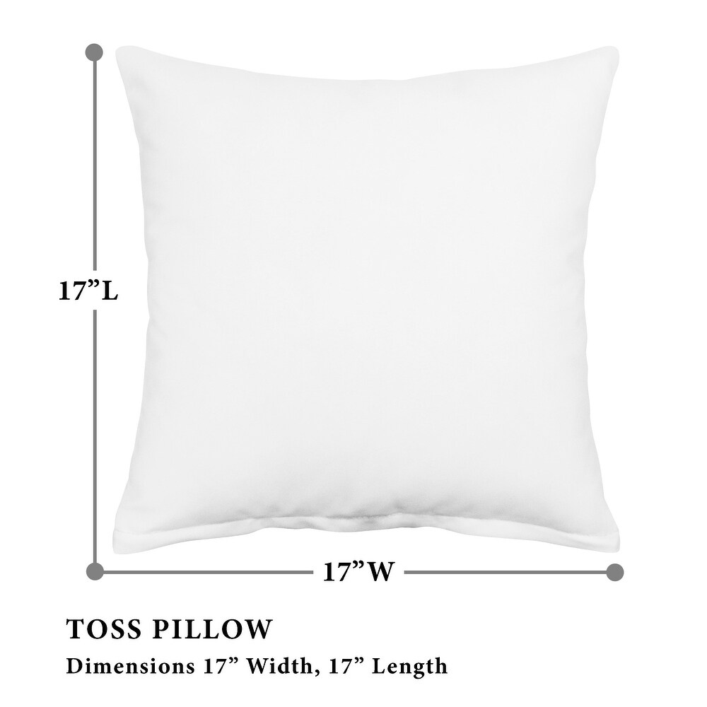 Textured Square Toss Pillow (2 Pack)   17\