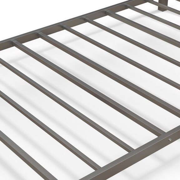 Costway Low Profile Twin Over Twin Metal Bunk Bed ...