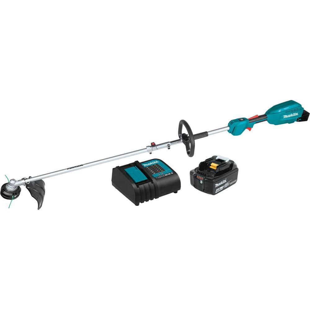 Makita 18V LXT LithiumIon Brushless Cordless Couple Shaft Power Head Kit w13 in String Trimmer Attachment