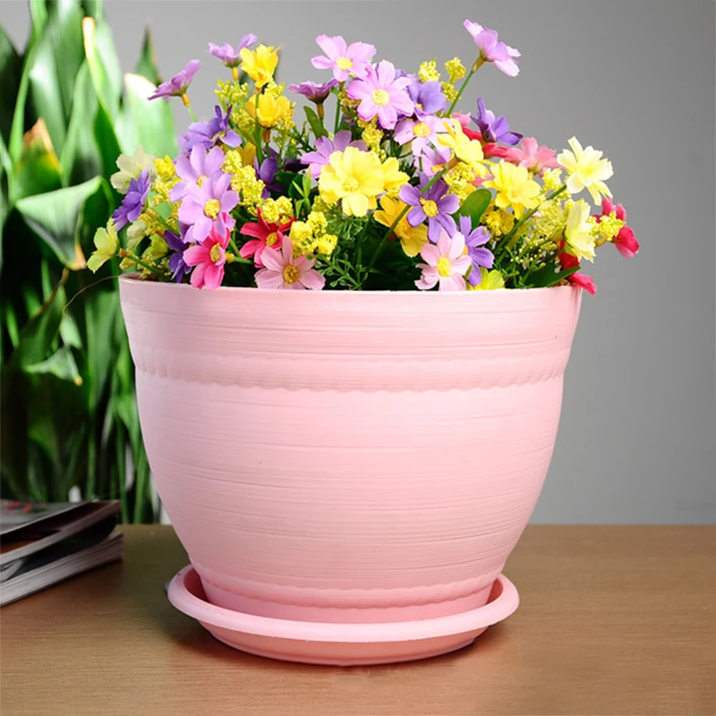 Wholesale household gardening supplies plastic flowerpots maceteros para cactus