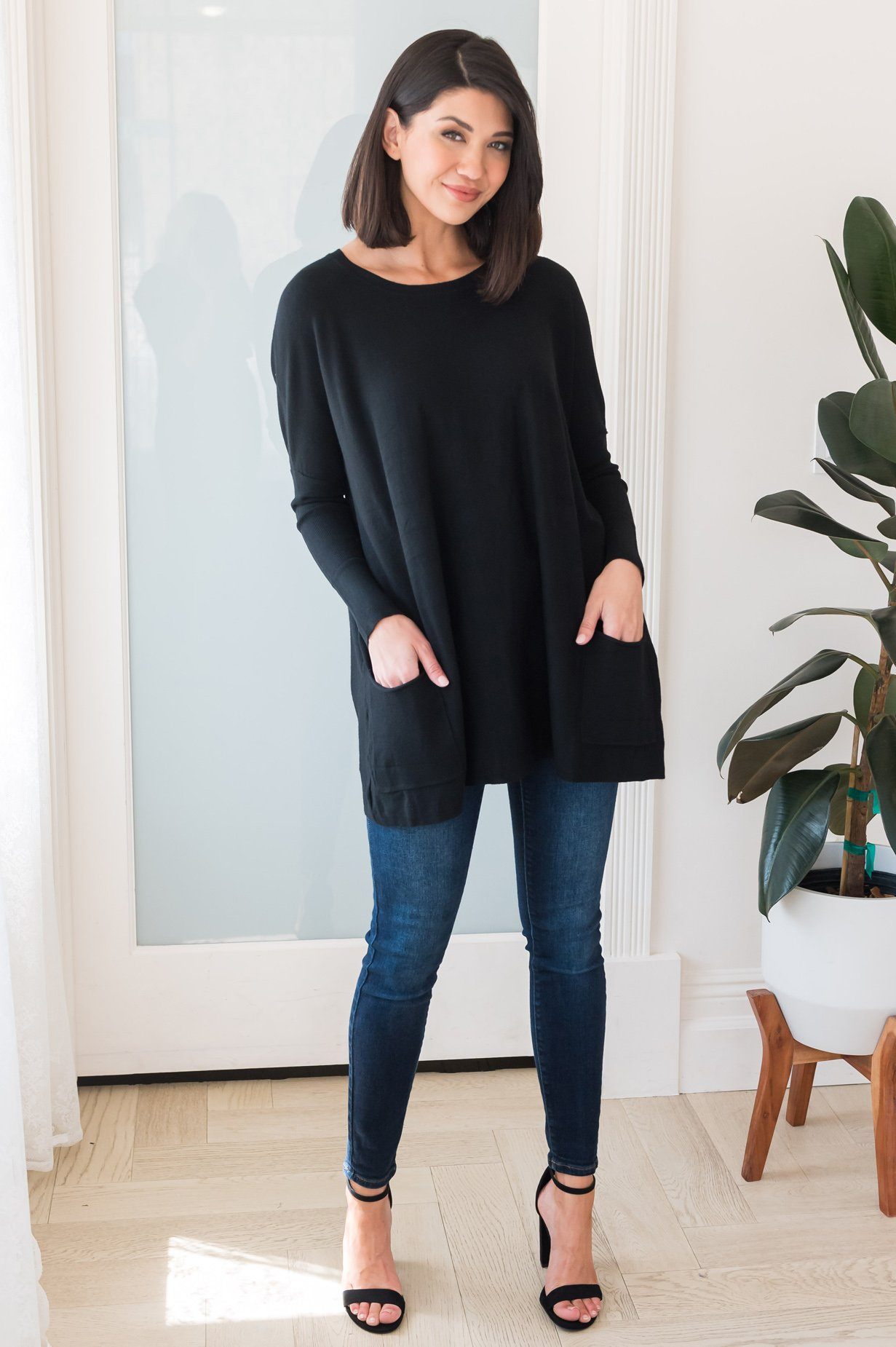 Casual Chic Modest Oversize Sweater