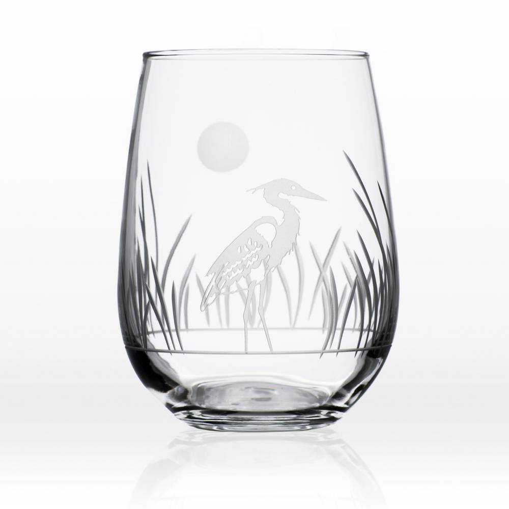 Rolf Glass Heron 17 oz. Stemless Wine Glass (Set of 4) 219332-S4