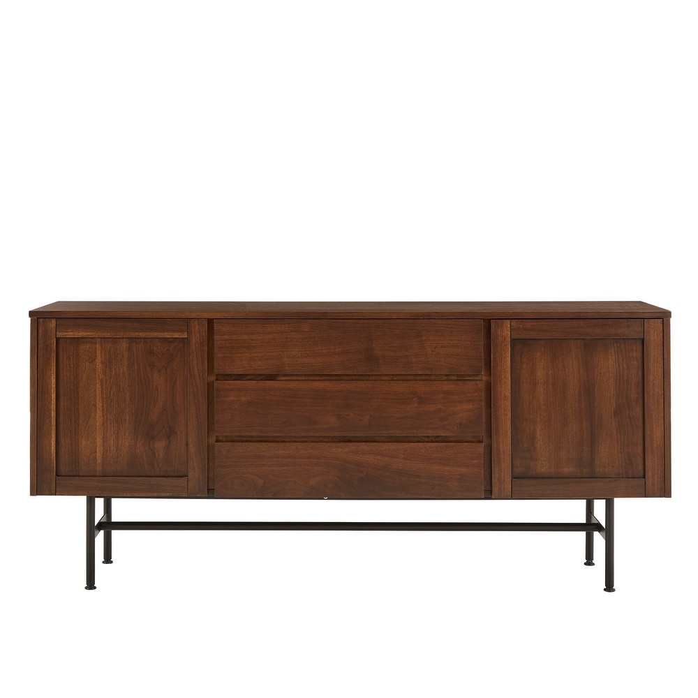 Ryanne Wood and Metal 2 Door and 3 Drawer Server by iNSPIRE Q Modern   Buffet