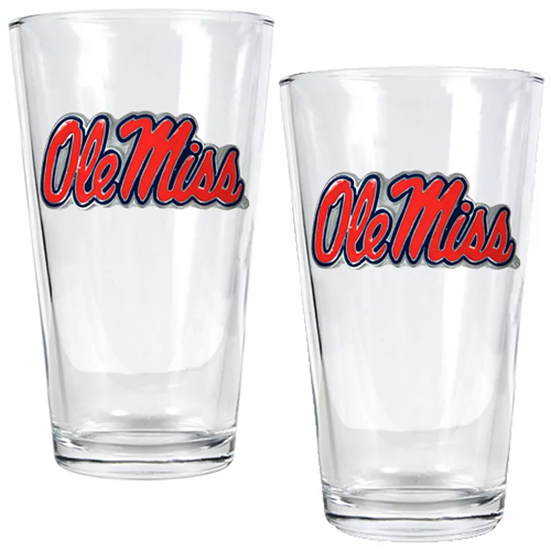 Ole Miss Rebels 2-pc. Pint Glass Set