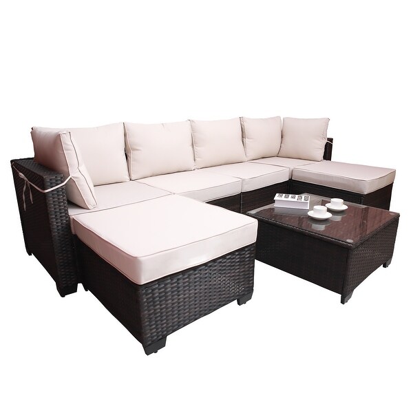 7piece Outdoor Garden Patio Sofa Set