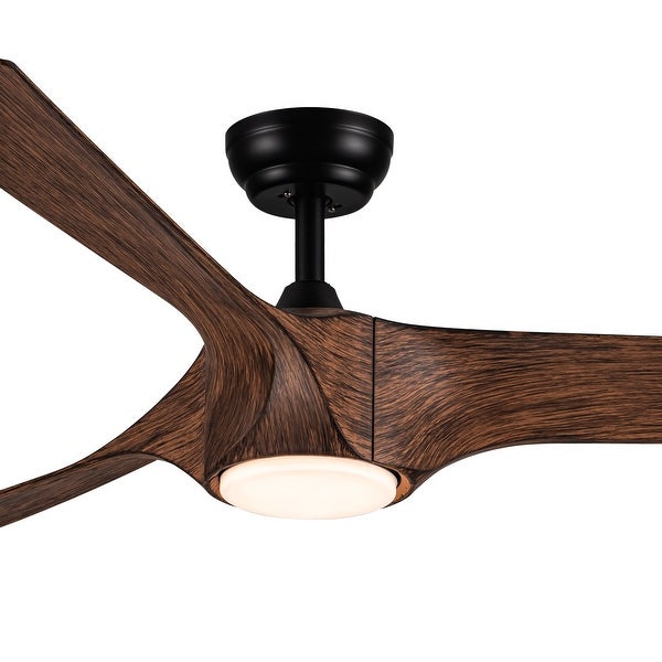 56 In.Intergrated LED Ceiling Fan with Wood Grain ABS Blade Shopping - The Best Deals on Ceiling Fans | 41719742