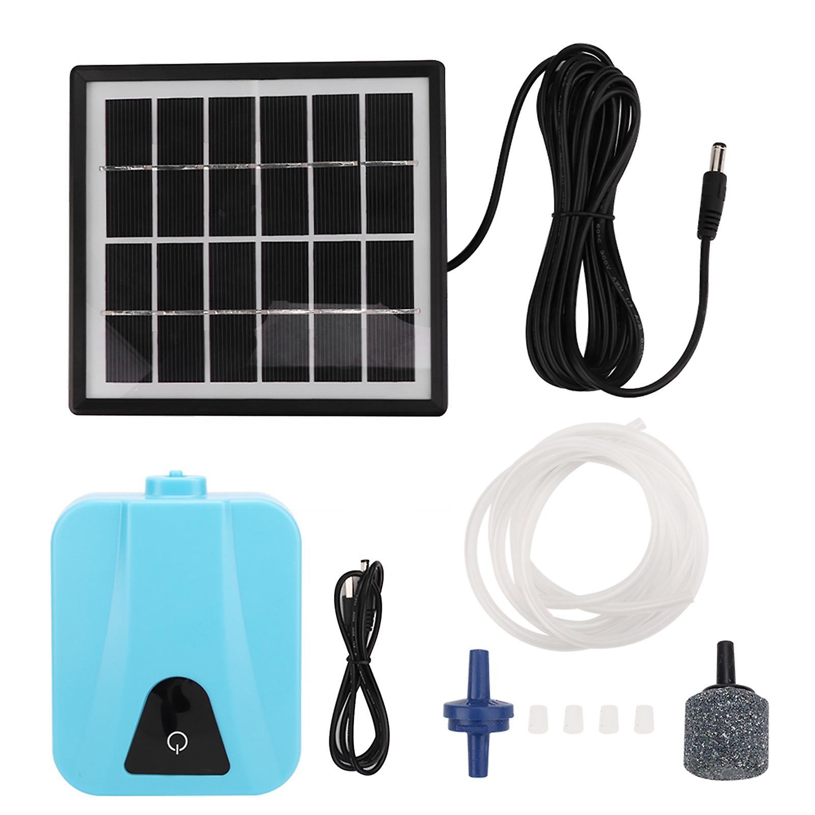 Ap003 Solar Powered Air Pump Ac/dc Dual-use Solar Aerator Oxygenator Pump For Aquariums