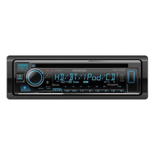 Kenwood Excelon Kdc x705 Bluetooth Hd Radio Dual Rear Usb Single Din Cd Receiver W A Sirius Xm Sxv300v1 Tuner Kit For Satellite Radio