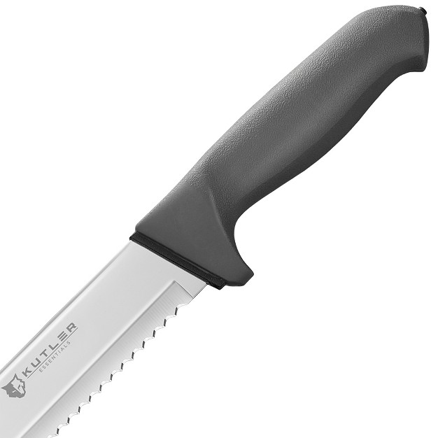 Kutler Professional Stainless Steel Bread Knife And Cake Slicer With Ultra sharp Serrated Blade