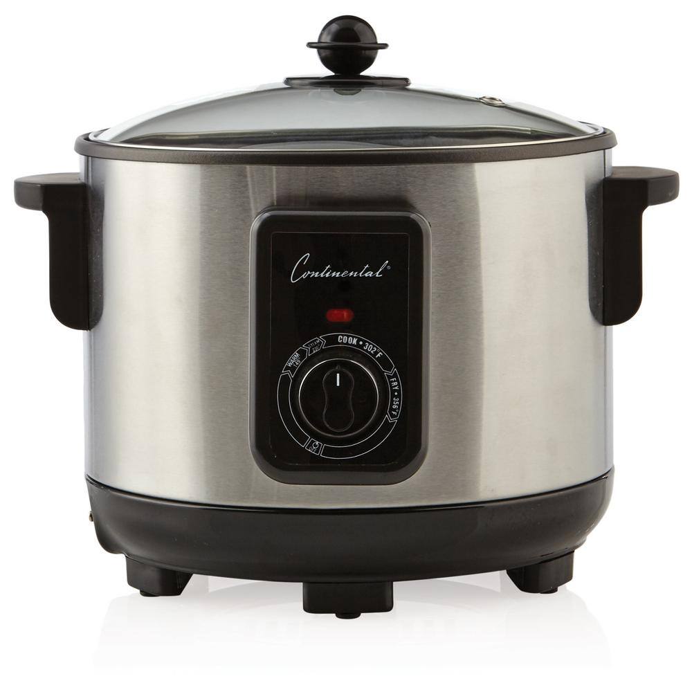 Continental 5.8 Qt. Electric Deep Fryer and Multi Cooker Stainless Steel CP43279