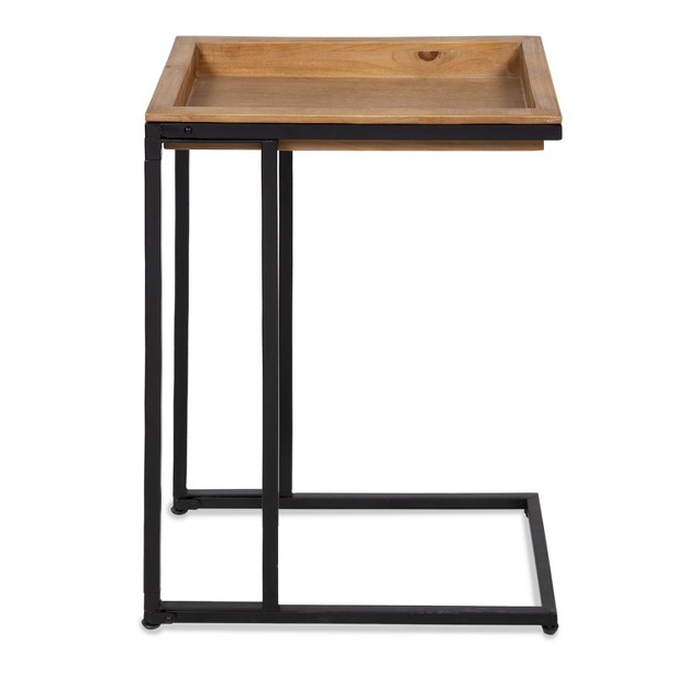 Kate And Laurel Lockridge Wood And Metal C table