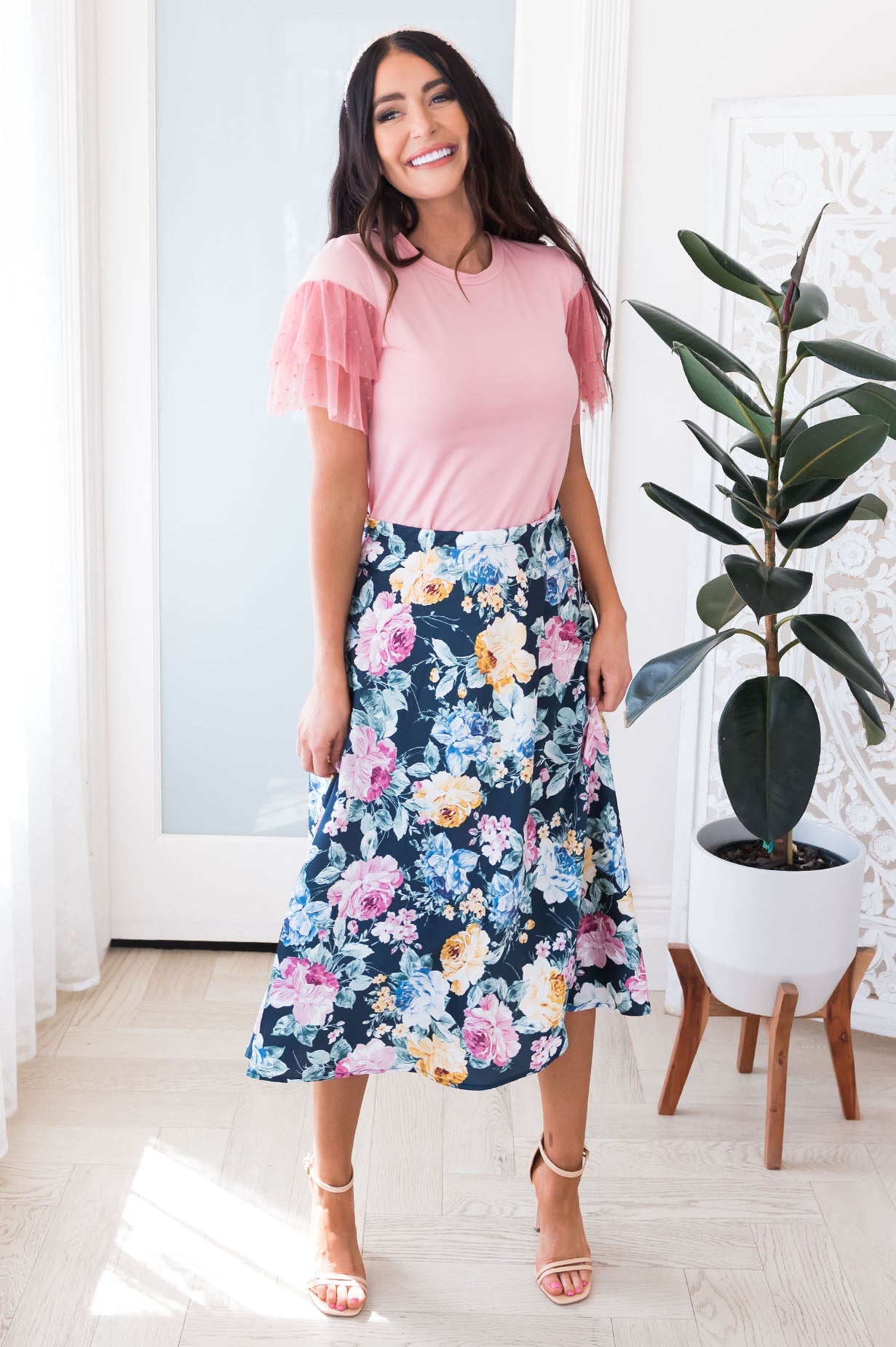 You And Me Modest Satin Skirt