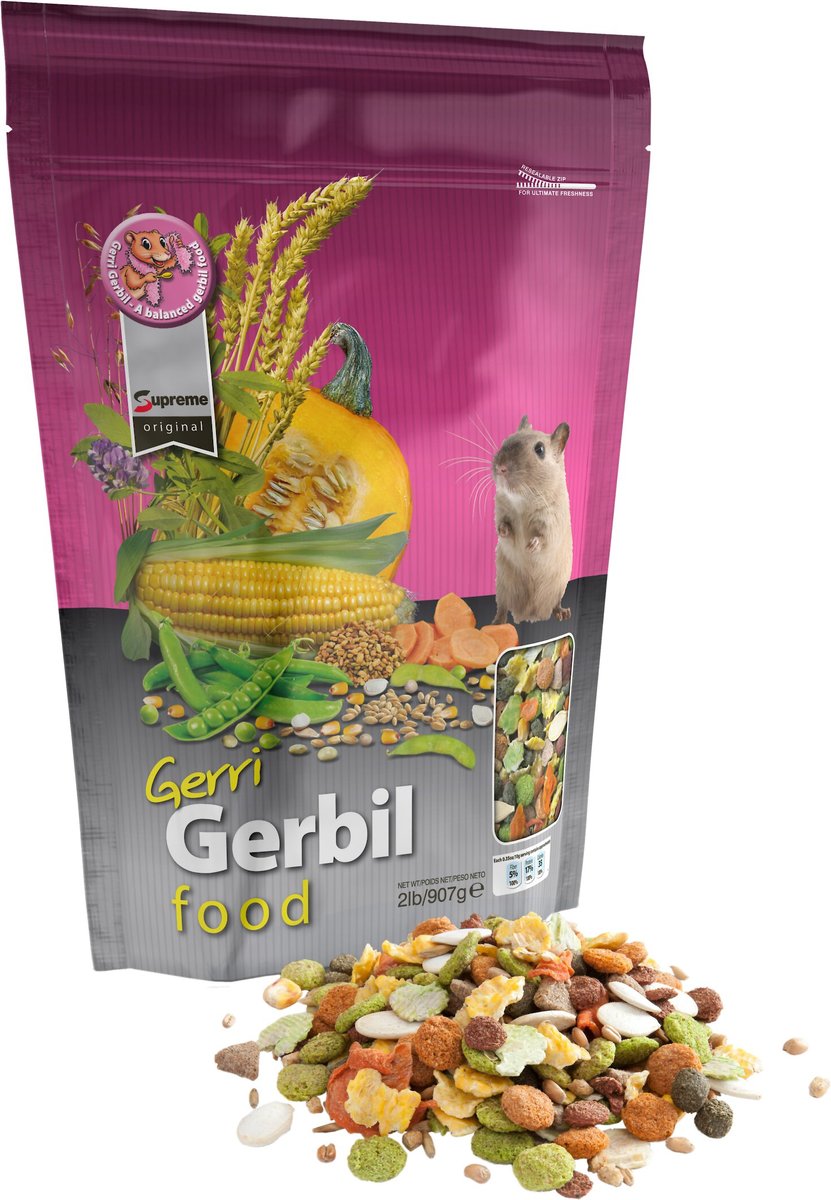 Tiny Friends Farm Gerri Gerbil Food， 2-lb bag