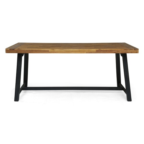 Raphael Outdoor Acacia Wood Dining Table by Christopher Knight Home