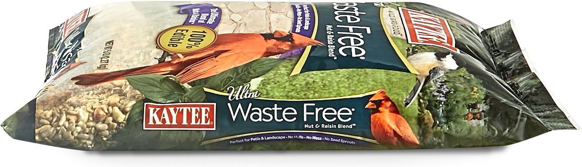 Kaytee Ultra Waste Free Nut and Raisin Blend Wild Bird Food， 5-lb bag