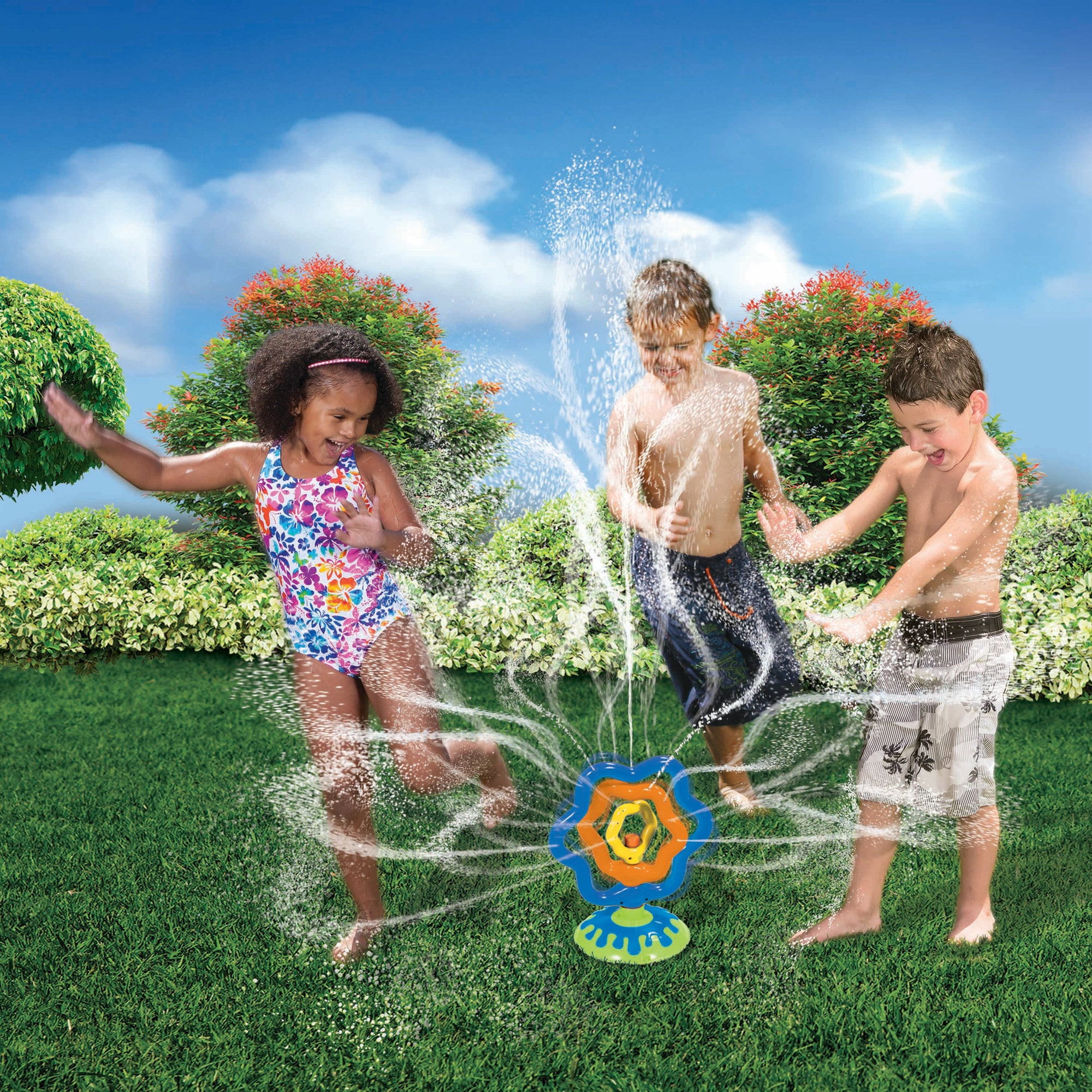 Banzai Cyclone Spin Sprinkler - Bachyard Summer Fun! (colors vary)