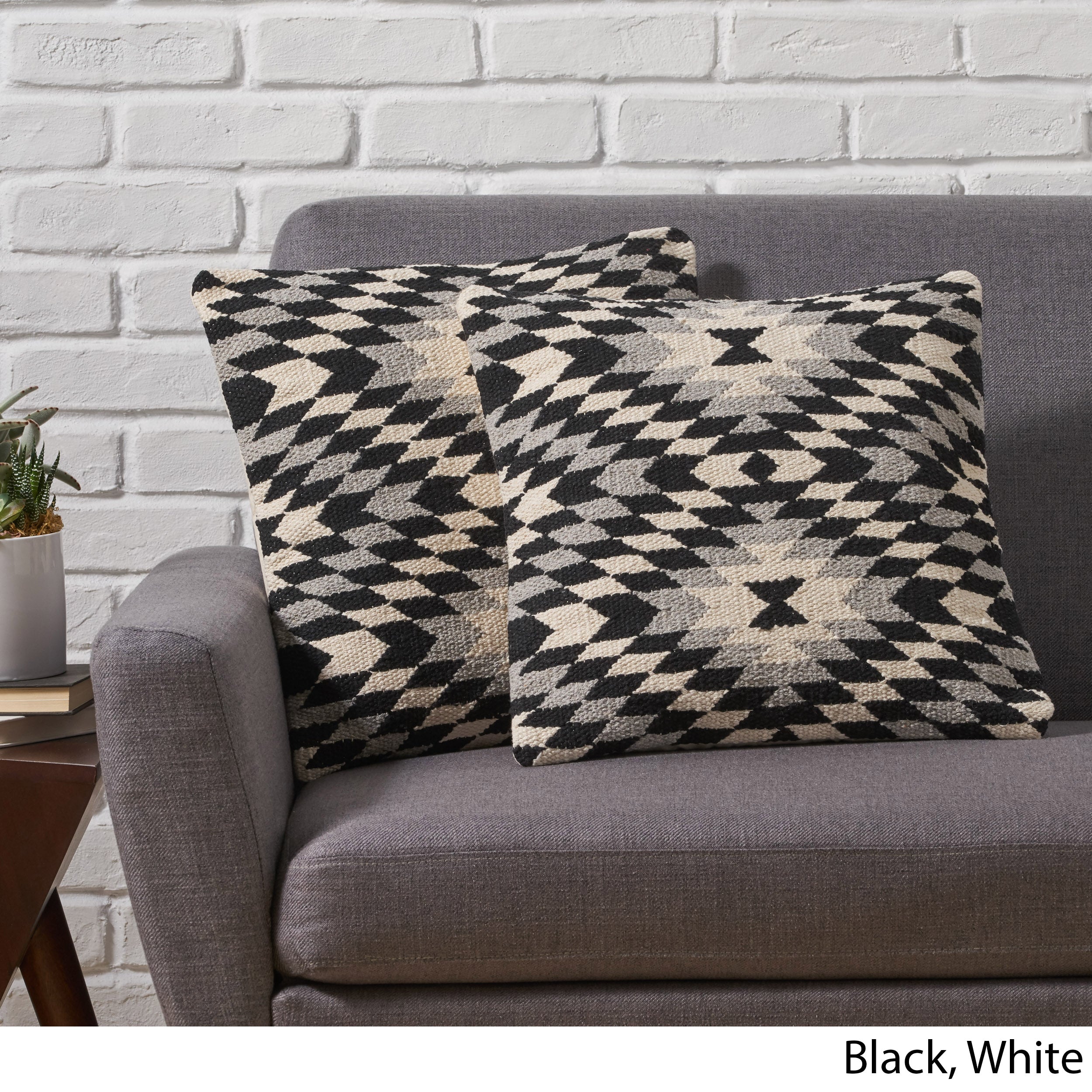 Xavien Boho Cotton Throw Pillow (Set of 2)