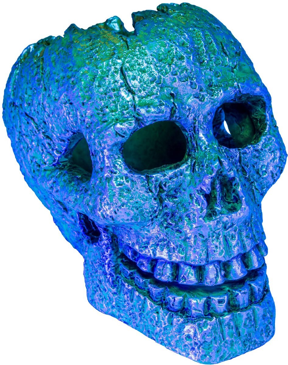 GloFish Skull Aquarium Ornament