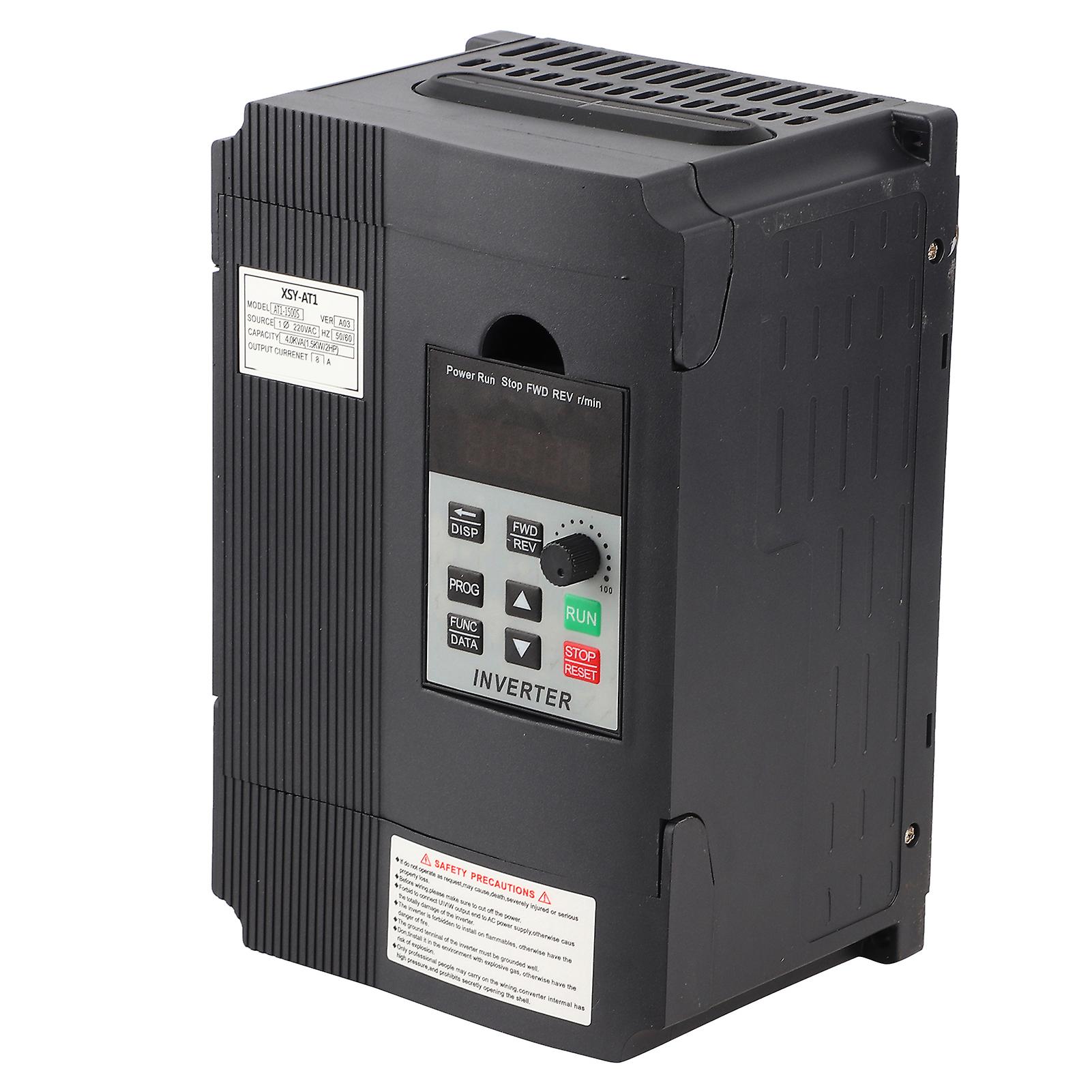 220v Single-phase Variable Frequency Drive Vfd Speed Controller For 3-phase 1.5kw Ac Motor