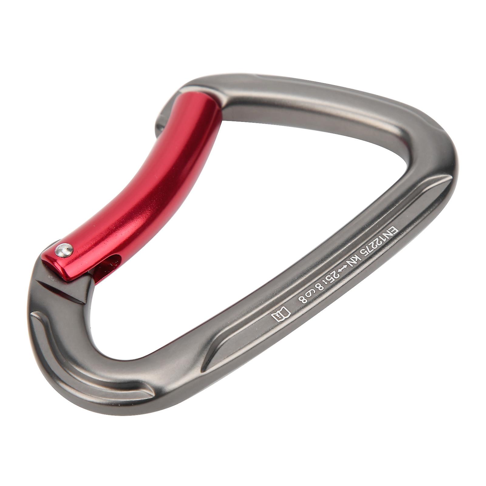 Dtype Climbling Carabiner Wear Resistant 25kn Bearing Aluminium Alloy Outdoor Equipment