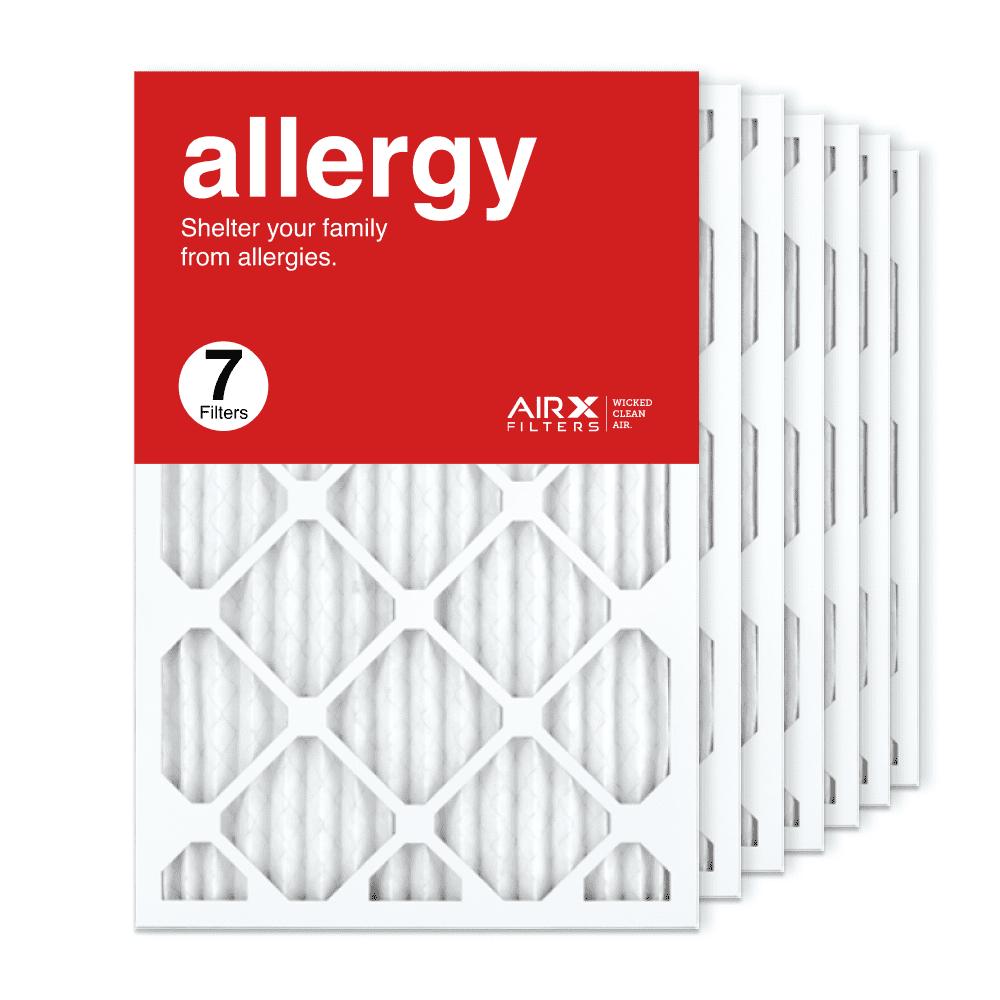 AIRx Filters 16x25x1 Air Filter MERV 11 Pleated HVAC AC Furnace Air Filter， Allergy 7-Pack Made in the USA