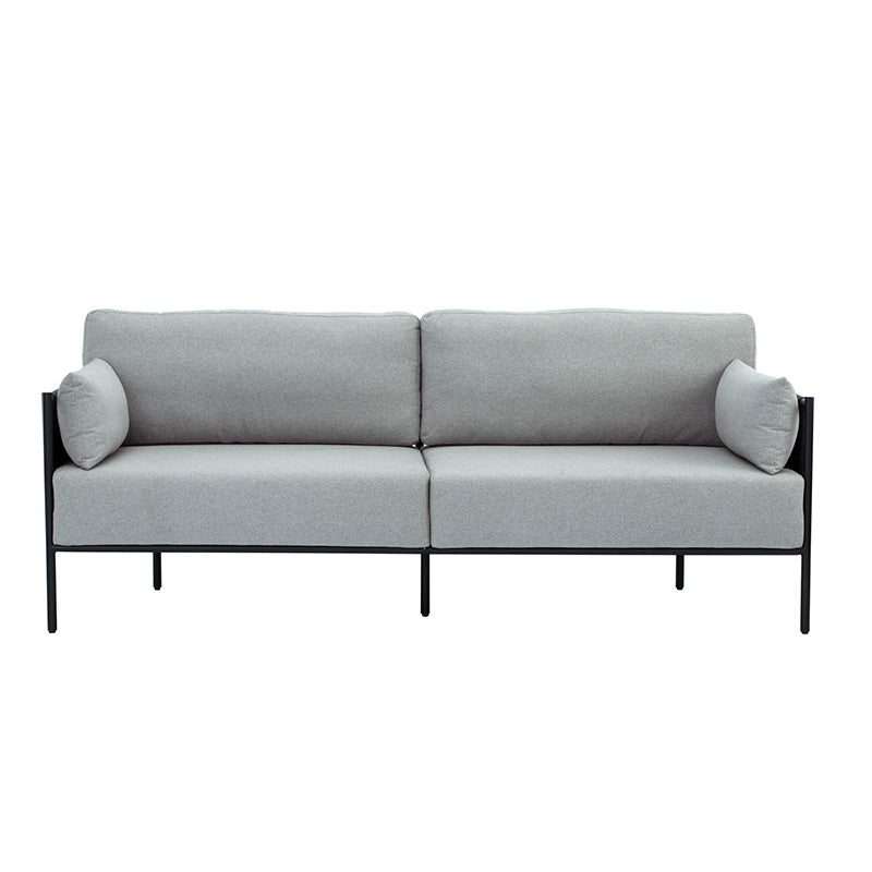 TREDIA 3 Seater Sofa - Silver & Midnight Blue