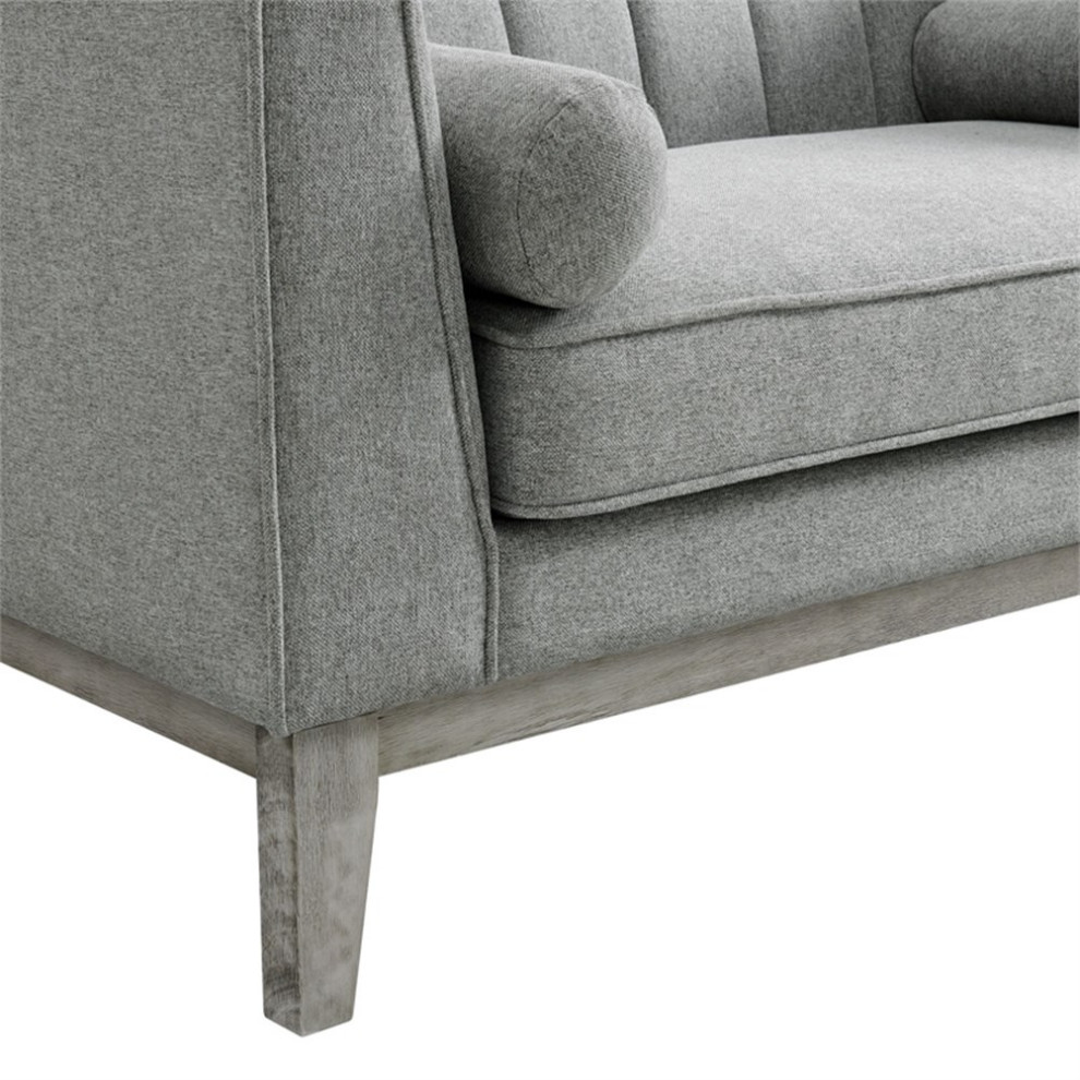 Picket House Furnishings Hayworth Sofa in Charcoal   Farmhouse   Sofas   by Homesquare  Houzz