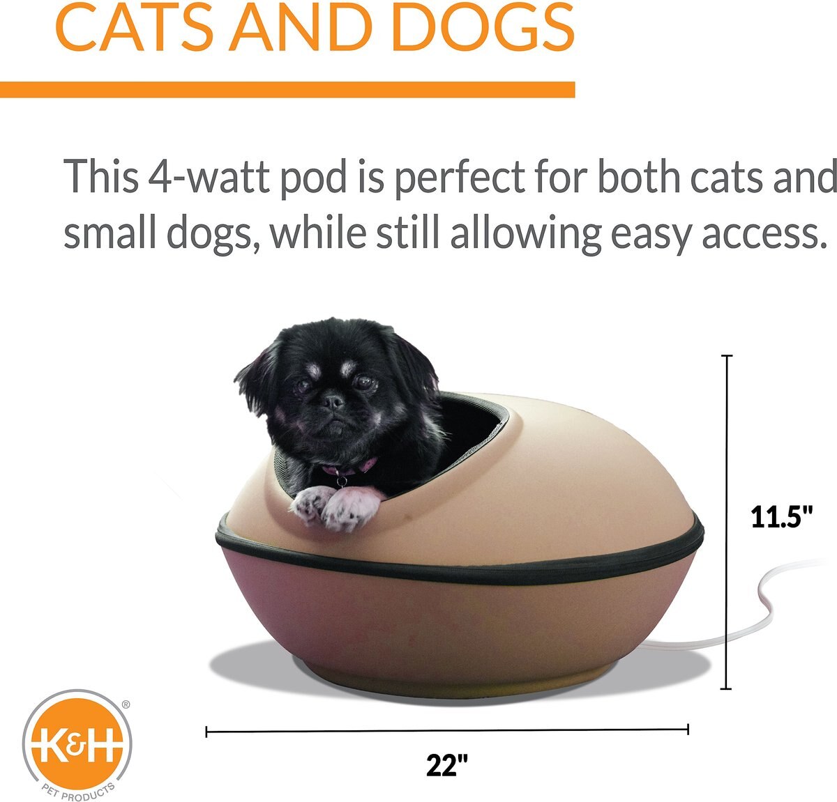 KandH Pet Products Thermo-Mod Dream Pod