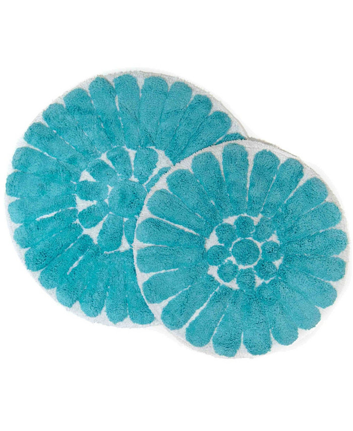 Chesapeake Bursting Flower 2 Piece Bath Rug Set