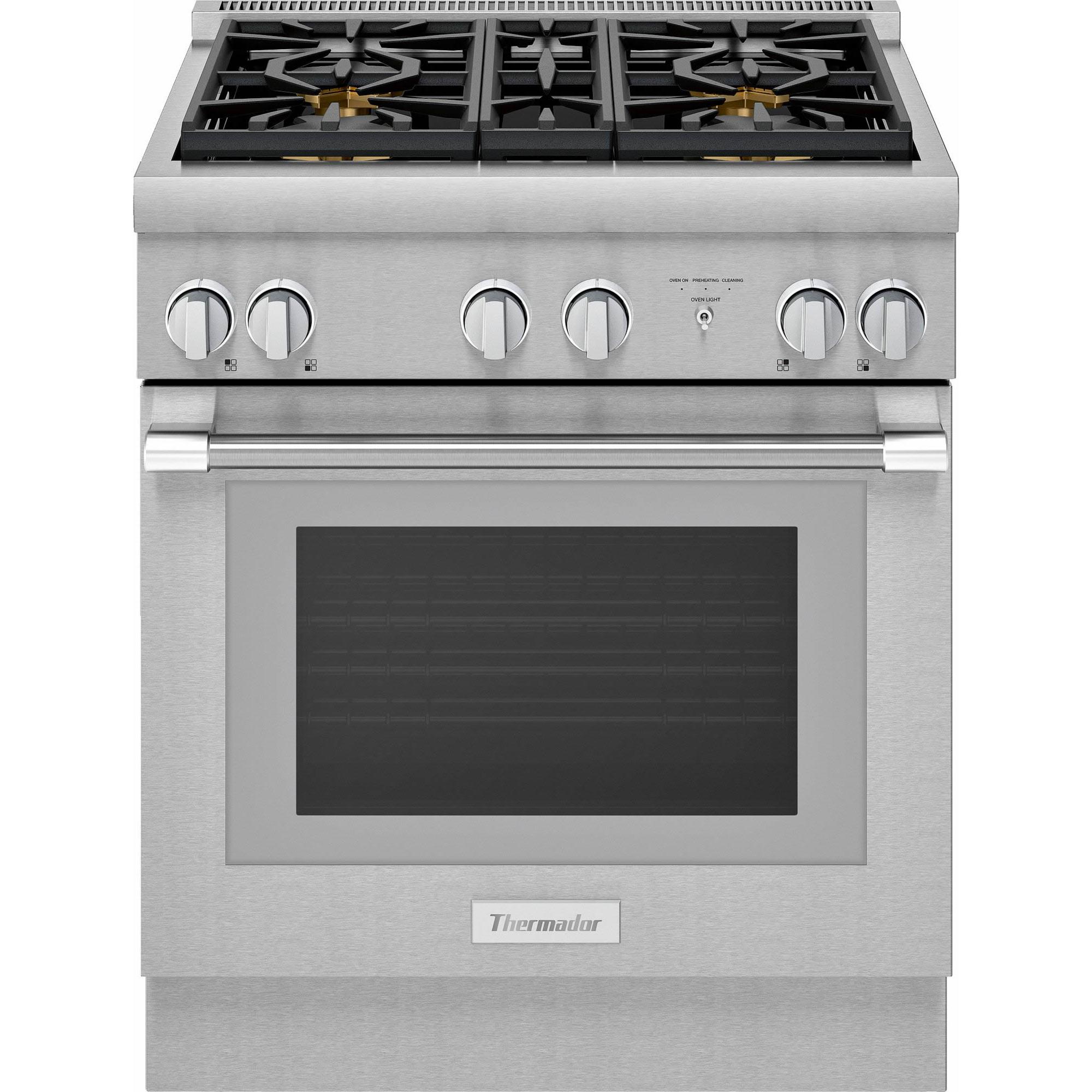 Thermador 30-inch Freestanding Dual Fuel Range with Star® Burner PRD304WHC