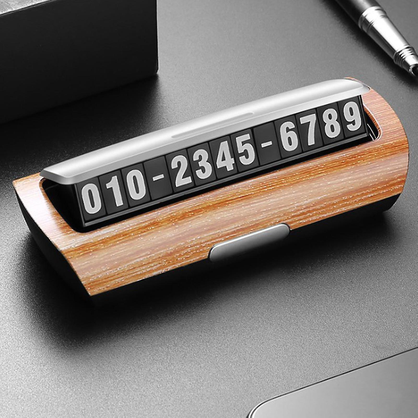 Hidden Luminous Car Phone Number Plate Temporary Parking Easy To Leave A Number For Interior Car Accessories